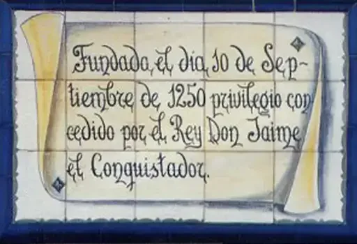 Rètol de taulells de la Comunitat de Pescadors