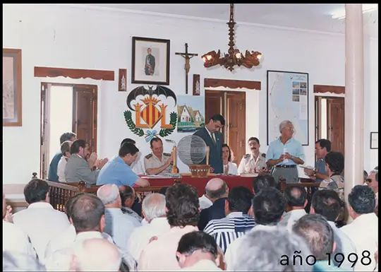 Assemblea a la Comunitat de Pescadors l'any 1998
